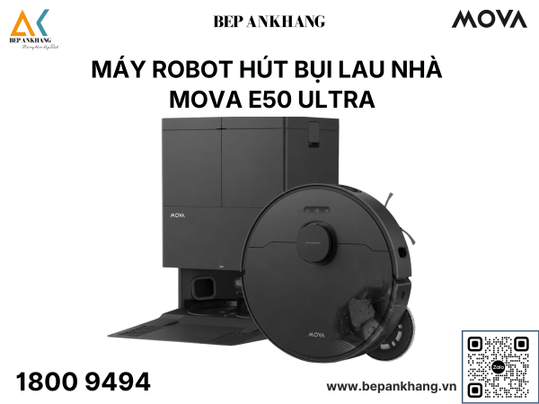 Robot hút bụi lau nhà MOVA E50 Ultra - Làm sạch sát cạnh với công nghệ MaxiReach™ Mop